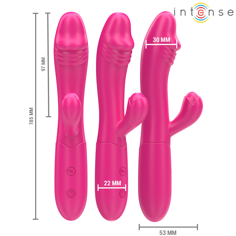 INTENSE - IVY FLEXIBELE VIBRATOR 10 VIBRATIES MET STIMULERENDE ROZE TONG
