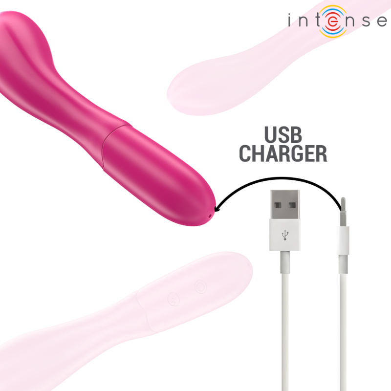 INTENSE - LISETTE VIBRATOR 19 CM FLEXIBEL 10 VIBRATIES ROZE