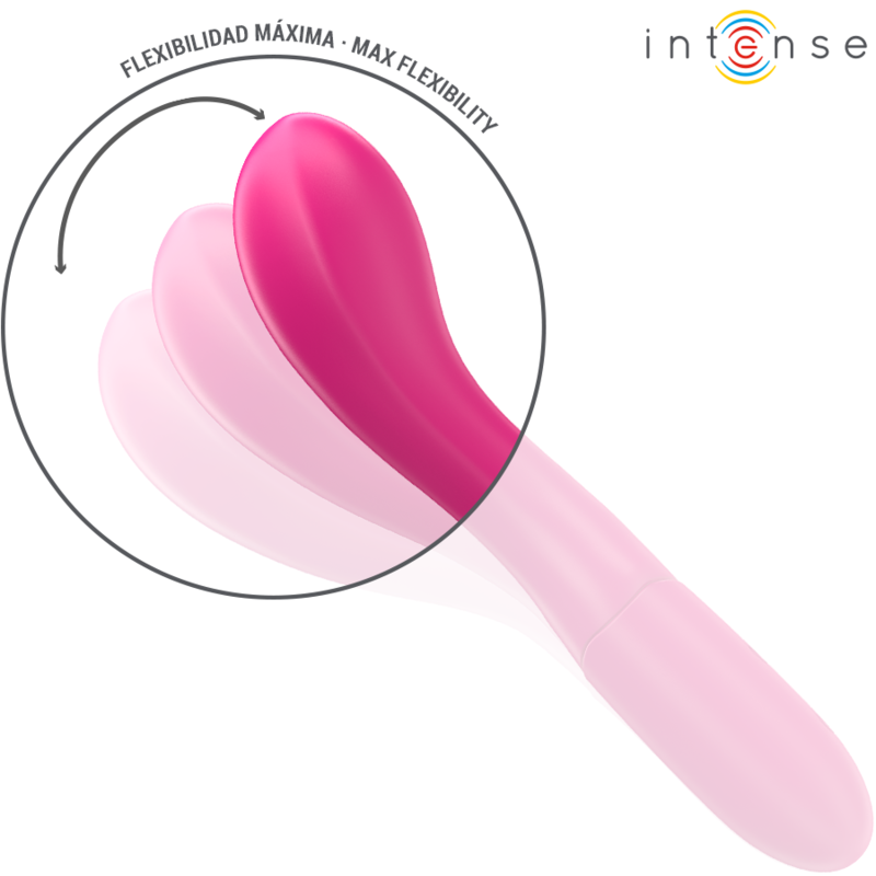 INTENSE - LISETTE VIBRATOR 19 CM FLEXIBEL 10 VIBRATIES ROZE