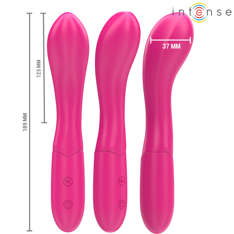 INTENSE - LISETTE VIBRATOR 19 CM FLEXIBEL 10 VIBRATIES ROZE