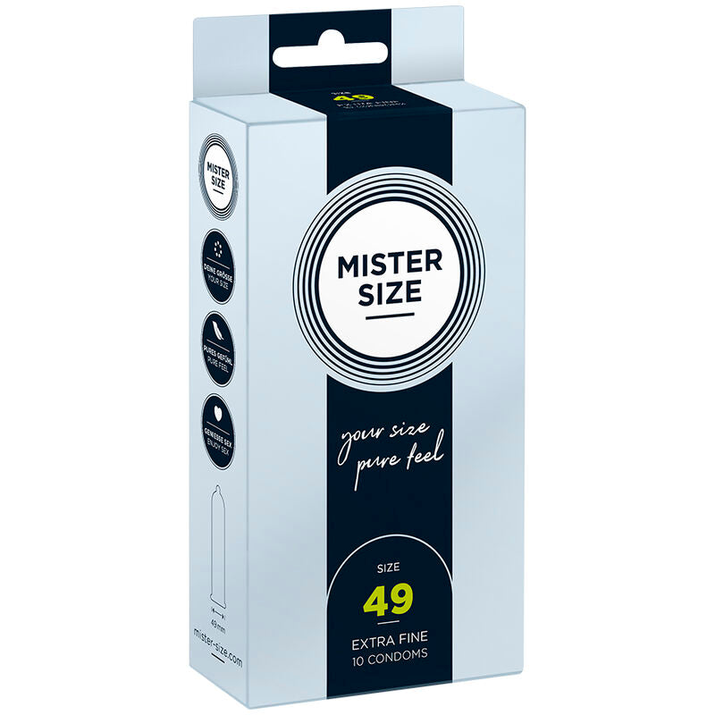 MISTER SIZE - CONDOOMS MAAT S 49 MM (10 STUKS)