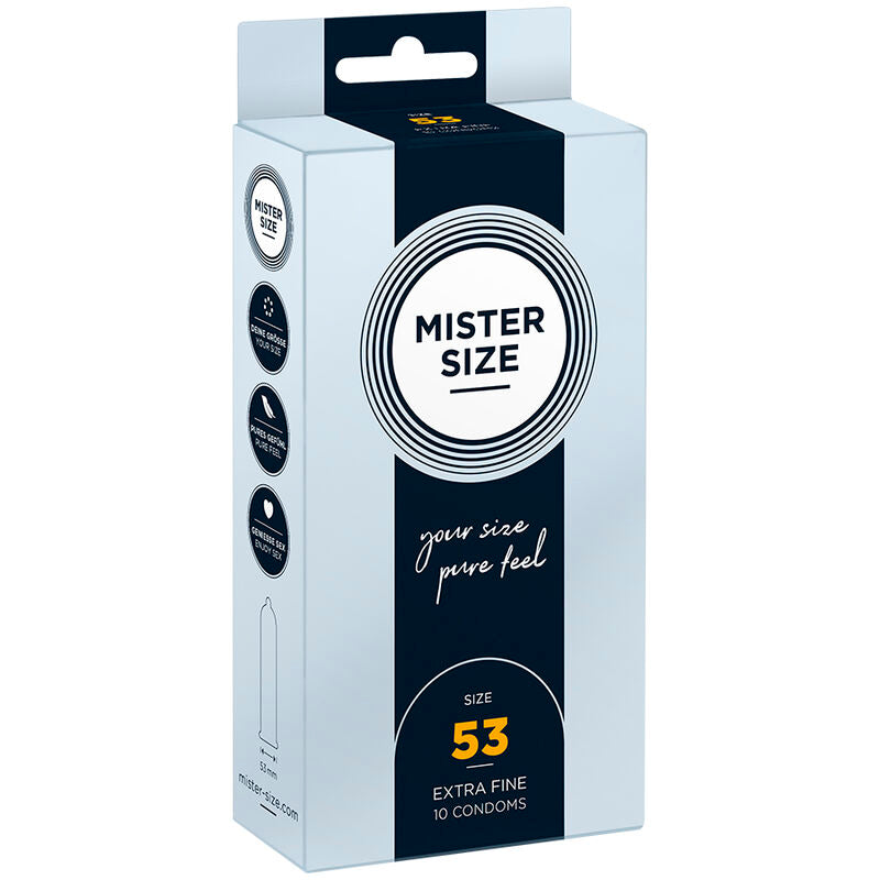 MISTER SIZE - CONDOOMS MAAT M 53 MM (10 STUKS)