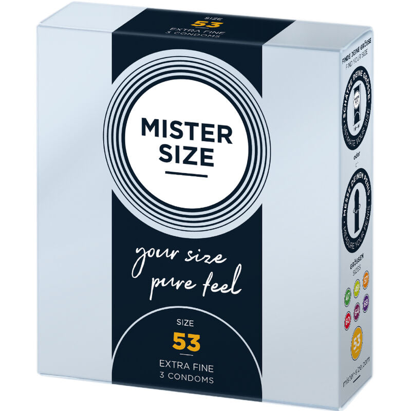 MISTER SIZE - CONDOOMS MAAT M 53 MM (3 STUKS)