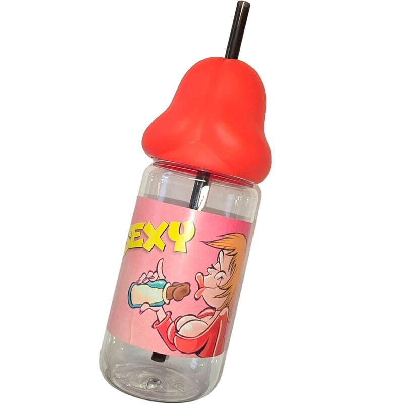 Spicy Devil - Penisvormige babyfles 360 ml rood