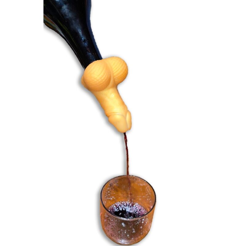 Spicy Devil - Gouden penisvormige wijnkaraf