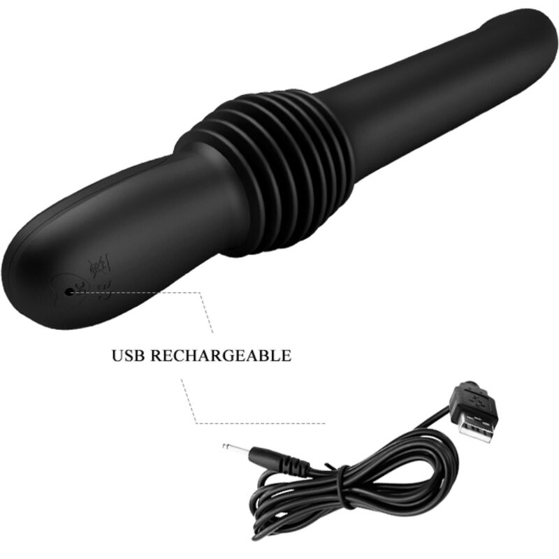 PRETTY LOVE - PAZUZU VIBRATOR 3 DRUKSTANDEN ZWART