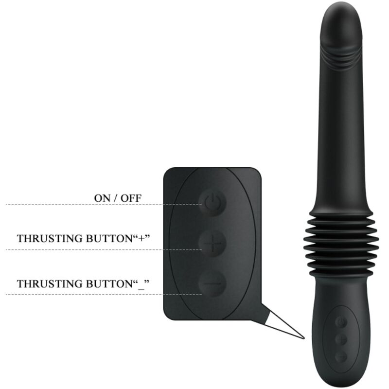 PRETTY LOVE - PAZUZU VIBRATOR 3 DRUKSTANDEN ZWART