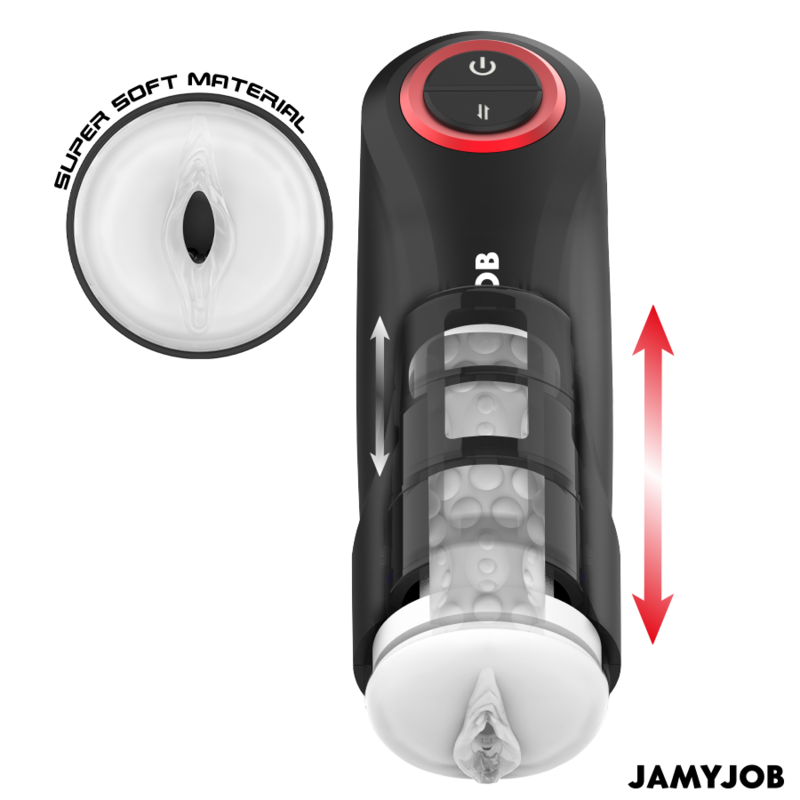 JAMYJOB - GRAVITY AUTOMATISCHE VAGINALE MASTURBATOR MET 5 DRUKSTANDEN EN GELUIDSEFFECTEN