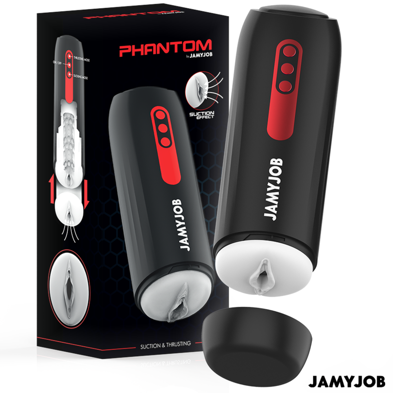 JAMYJOB - PHANTOM AUTOMATISCHE VAGINALE MASTURBATOR 5 MODI STIMULERENDE GOLVEN EN DUWEN
