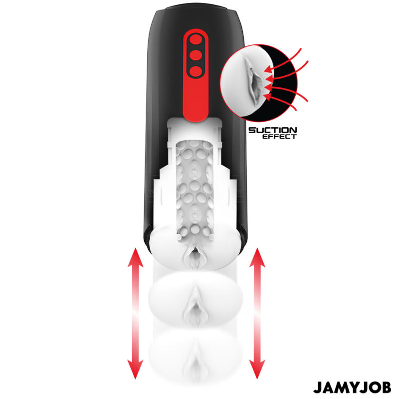 JAMYJOB - PHANTOM AUTOMATISCHE VAGINALE MASTURBATOR 5 MODI STIMULERENDE GOLVEN EN DUWEN