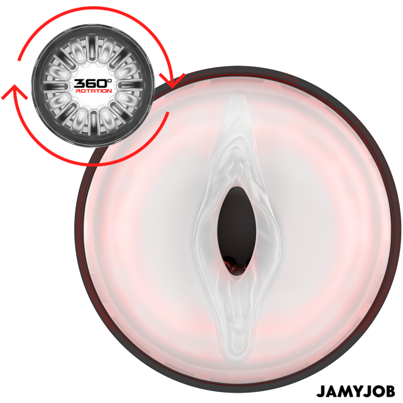 JAMYJOB - CYCLONE AUTOMATISCHE VAGINALE MASTURBATOR 10 MODI ROTATIE EN DUWEN