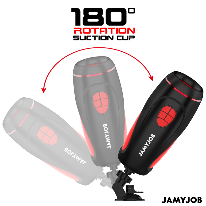 JAMYJOB - PYSTON BASE AUTOMATISCHE MASTURBATOR MET AFSTANDSBEDIENING DILDO