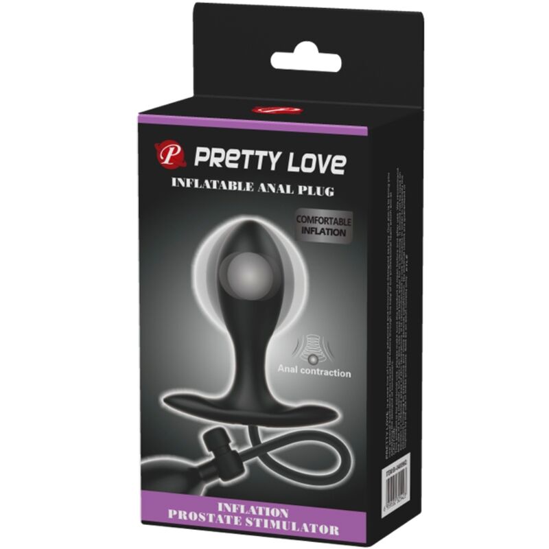 PRETTY LOVE - ZWARTE OPBLAASBARE ANAALPLUG