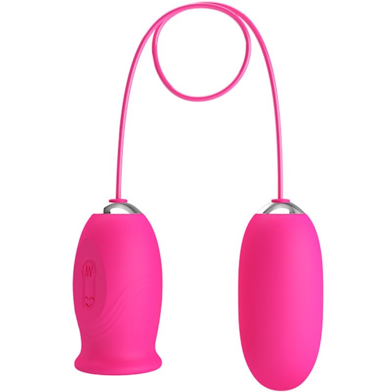 PRETTY LOVE - DAISY VIBREREND EI + ROZE CLITORALE STIMULERENDE TONG