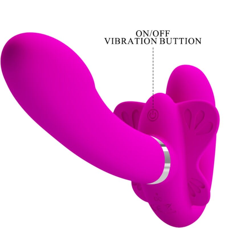 PRETTY LOVE - VALERIE DUBBELE STRAP-ON VIBRATOR 12 VIBRATIES PAARS