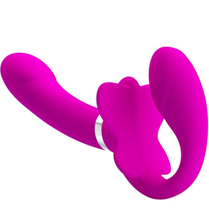 PRETTY LOVE - VALERIE DUBBELE STRAP-ON VIBRATOR 12 VIBRATIES PAARS