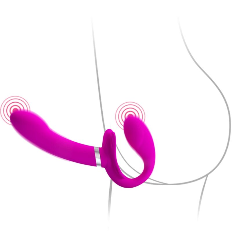 PRETTY LOVE - VALERIE DUBBELE STRAP-ON VIBRATOR 12 VIBRATIES PAARS