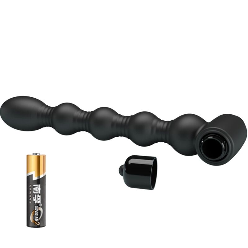 PRETTY LOVE - LYNN PLUG ANAAL SILICONEN 10 VIBRATIES ZWART