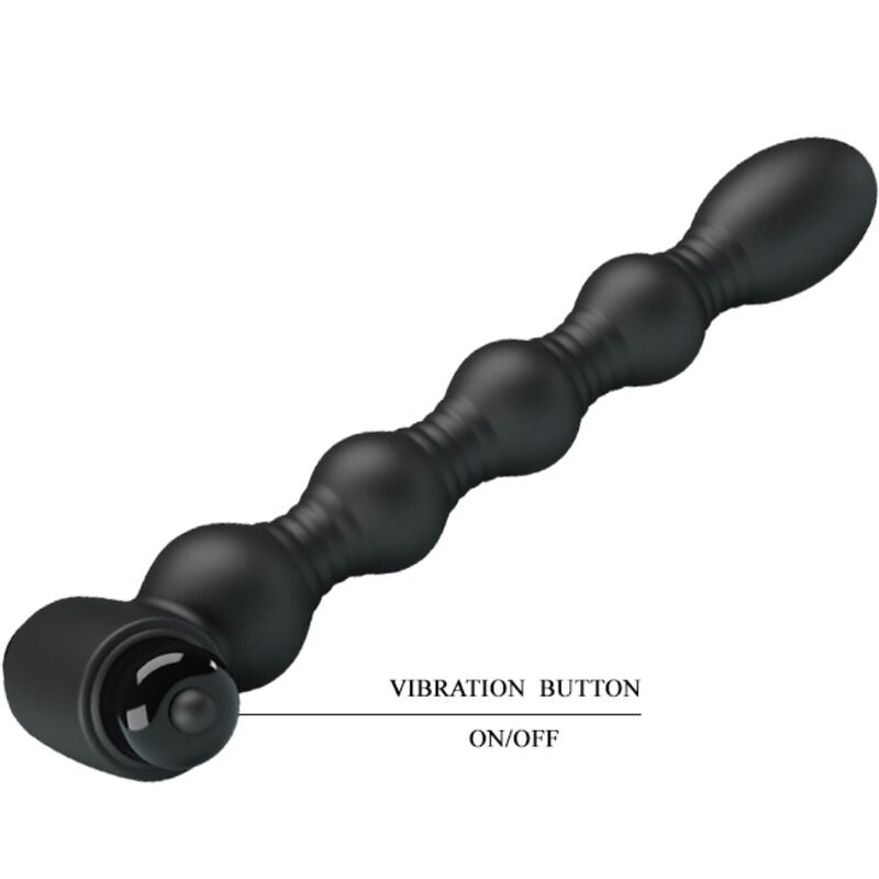 PRETTY LOVE - LYNN PLUG ANAAL SILICONEN 10 VIBRATIES ZWART