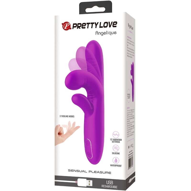 PRETTY LOVE - ANGELIQUE MULTIFUNCTIONELE VIBRATOR + CLITORALE STIMULATOR PAARS