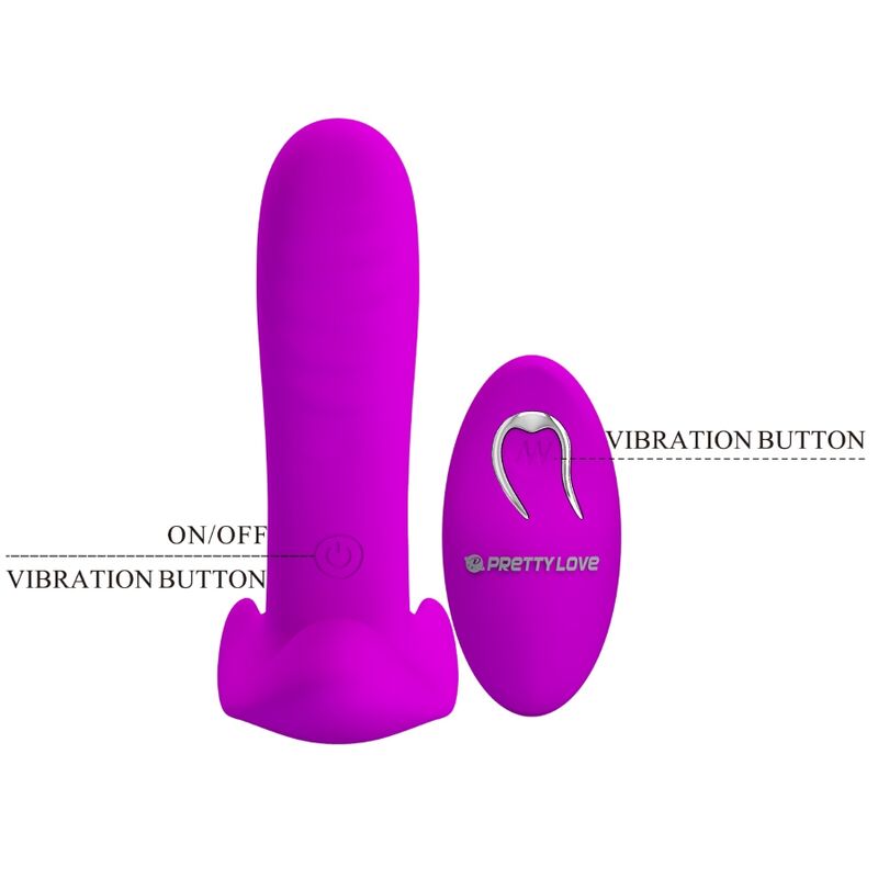 PRETTY LOVE - MASSAGER &amp; VIBRATOR 12 VIBRATIES AFSTANDSBEDIENING PAARS