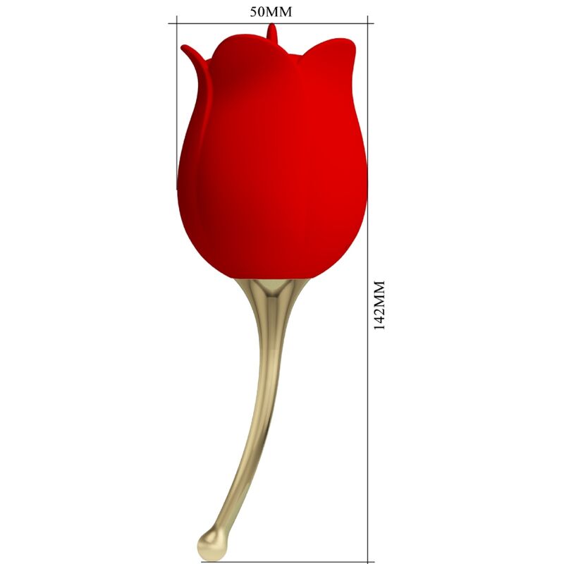 PRETTY LOVE - ROSE LOVER ROZE CLITORALE STIMULERENDE TOOL 12 VIBRATIES ROOD