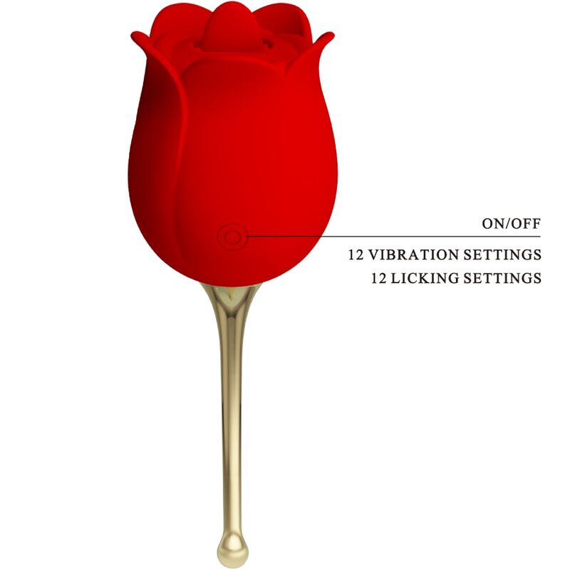 PRETTY LOVE - ROSE LOVER ROZE CLITORALE STIMULERENDE TOOL 12 VIBRATIES ROOD
