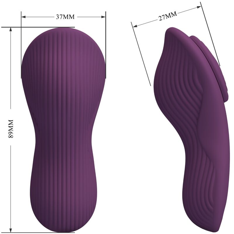 PRETTY LOVE - LAY-ON CLITORALE MASSAGER MET 10 VIBRATIES EN AFSTANDSBEDIENING - PAARS