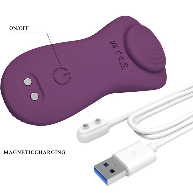 PRETTY LOVE - LAY-ON CLITORALE MASSAGER MET 10 VIBRATIES EN AFSTANDSBEDIENING - PAARS