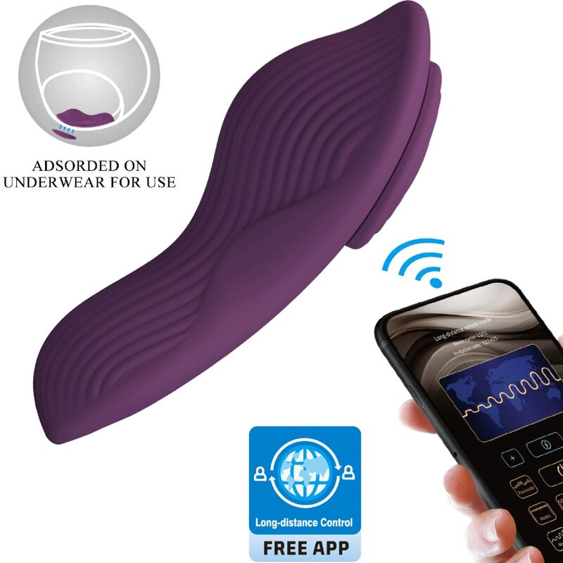 PRETTY LOVE - LAY-ON CLITORALE MASSAGER MET 10 VIBRATIES EN AFSTANDSBEDIENING - PAARS