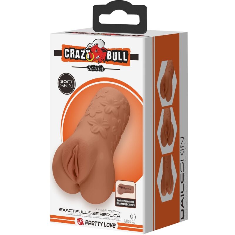 CRAZY BULL - SCHARLAKE VAGINA- EN ANUSONTWERP MET NATUURLIJKE BLOEMEN