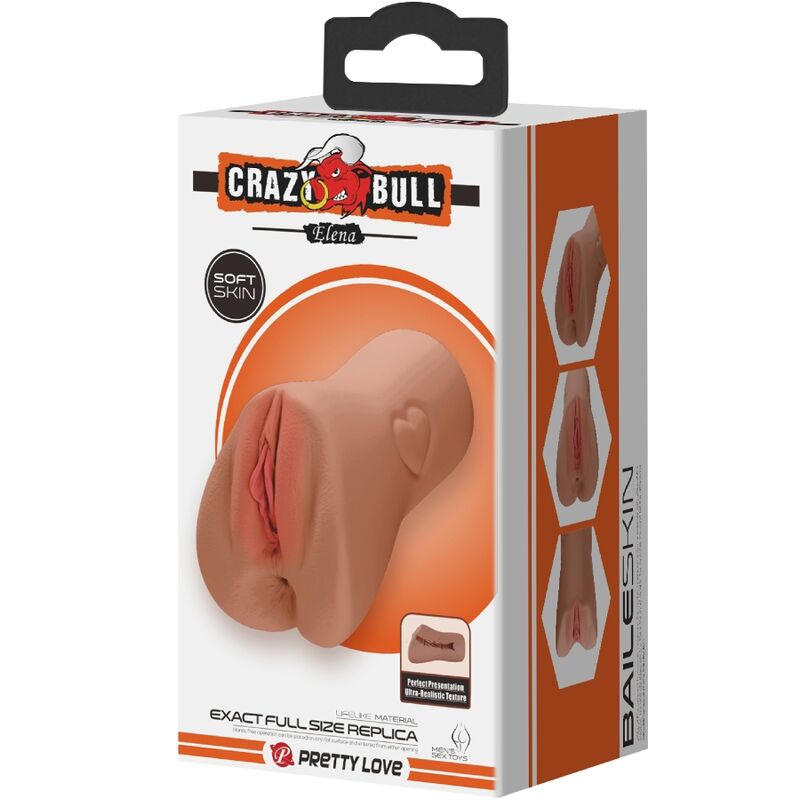 CRAZY BULL - SCHARLAKEN VAGINA- EN ANUSONTWERP MET EEN NATUURLIJK HART
