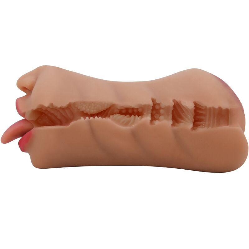CRAZY BULL - SARAH DUBBELE MOND MASTURBATOR &amp; NATUURLIJKE VAGINA