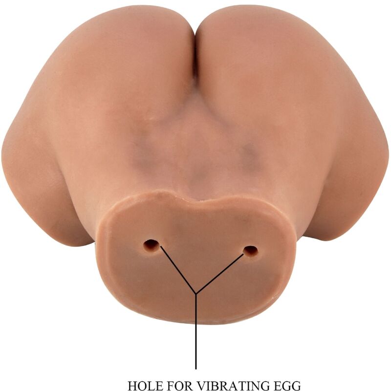 CRAZY BULL - HAILEY ACHTERVIBRATOR MET REALISTISCHE VAGINA EN ANUS, AFSTANDSBEDIENING