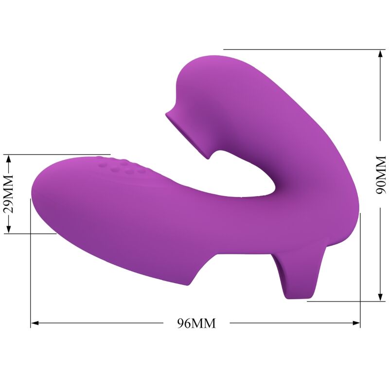 PRETTY LOVE - ATHENA VINGERVIBRATOR MET CLITORALE STIMULATOR PAARS