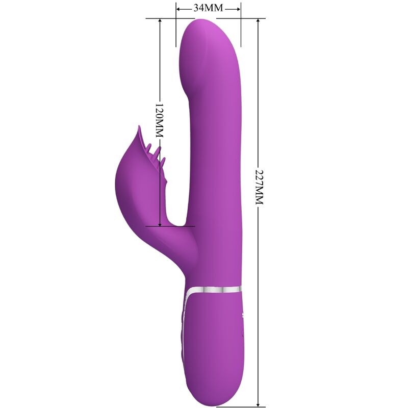 PRETTY LOVE - 4-IN-1 MULTIFUNCTIONELE VIBRATOR &amp; STIMULATOR PAARS