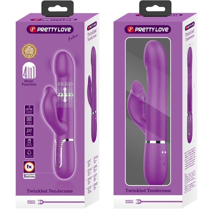 PRETTY LOVE - 4-IN-1 MULTIFUNCTIONELE VIBRATOR &amp; STIMULATOR PAARS