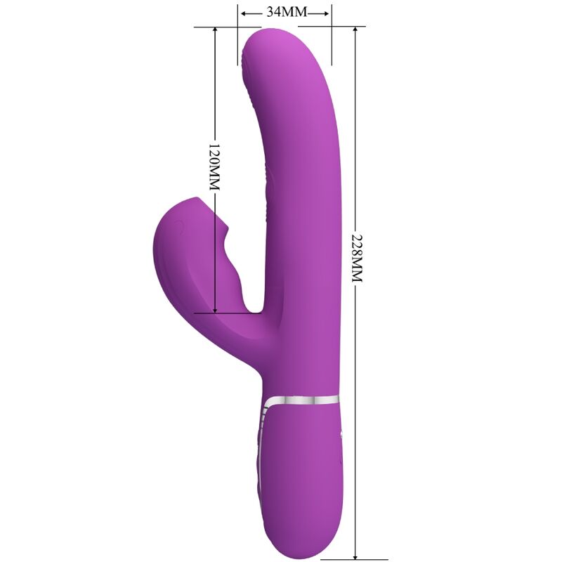PRETTY LOVE - PERLITA 3-IN-1 MULTIFUNCTIONELE KONIJN VIBRATOR PAARS