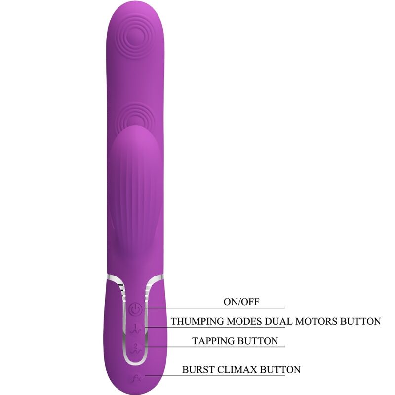 PRETTY LOVE - PERLITA 3-IN-1 MULTIFUNCTIONELE KONIJN VIBRATOR PAARS