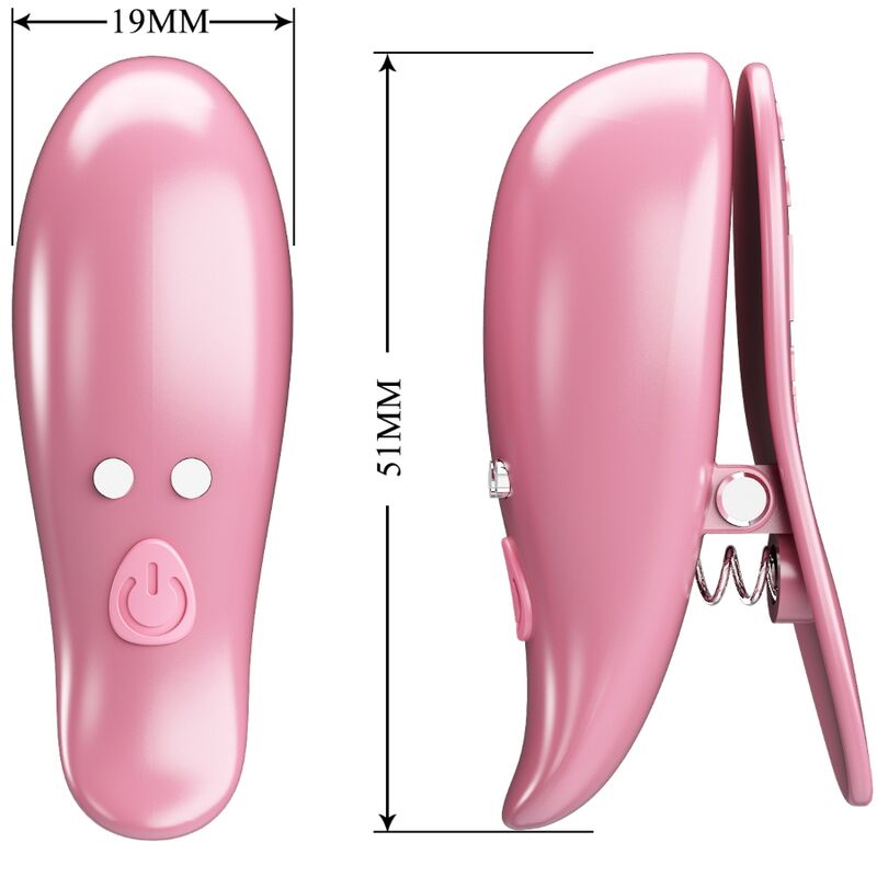 PRETTY LOVE - CAILEY TEPELKLEMMEN 10 VIBRATIES AFSTANDSBEDIENING ROZE