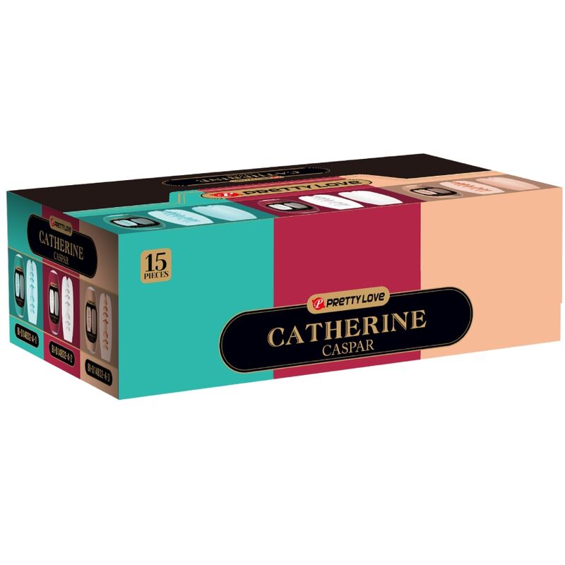 PRETTY LOVE - CASPAR PACK 15 VERSCHILLENDE MANNELIJKE MASSTRUBATORS