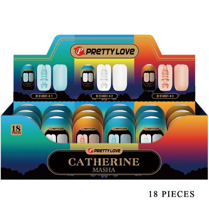 PRETTY LOVE - MASHA PACK 18 VERSCHILLENDE MANNELIJKE MASSTRUBATORS