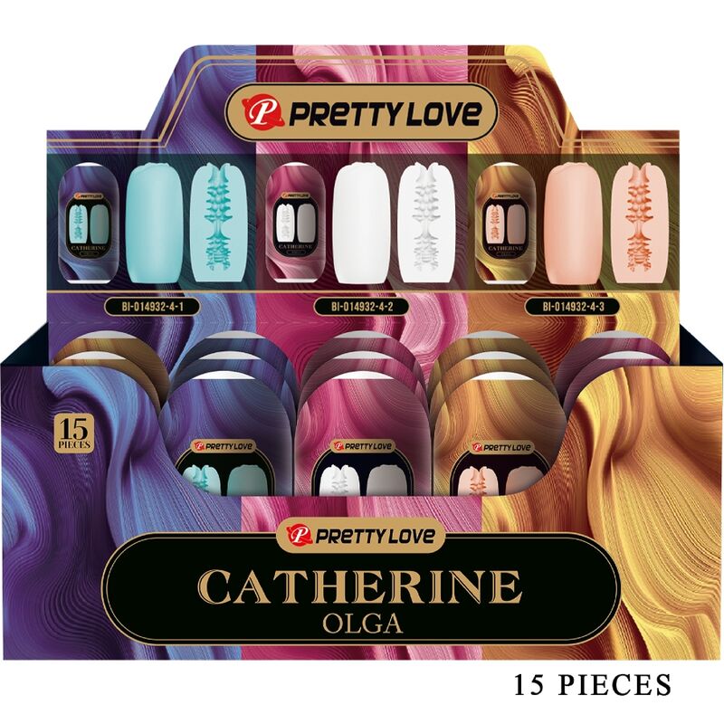 PRETTY LOVE - OLGA PACK 15 VERSCHILLENDE MANNELIJKE MASSTRUBATORS