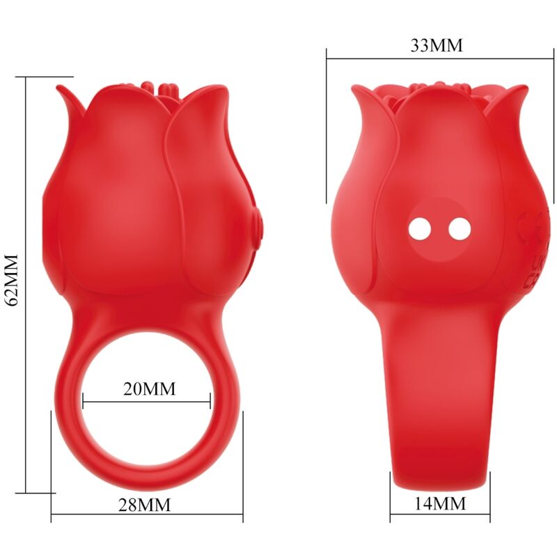 PRETTY LOVE - JAE ROSE VORMIGE VINGERVIBRATOR 10 VIBRATIES ROOD