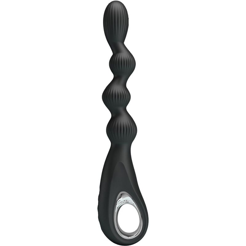 PRETTY LOVE - FEDERER ANAAL VIBRATOR 12 VIBRATIES ZWART