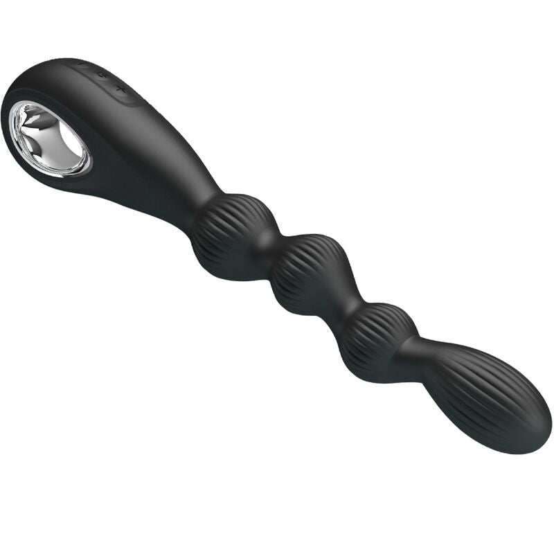 PRETTY LOVE - FEDERER ANAAL VIBRATOR 12 VIBRATIES ZWART