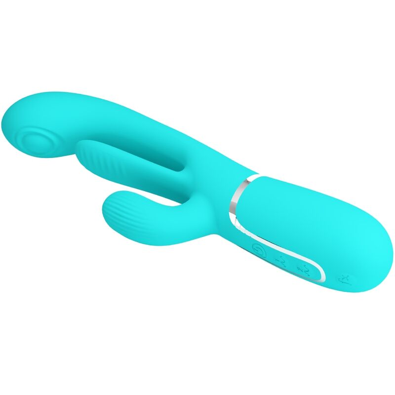 PRETTY LOVE - SHANIA TRIPLE RABBIT MULTIFUNCTIONELE VIBRATOR 3 IN 1