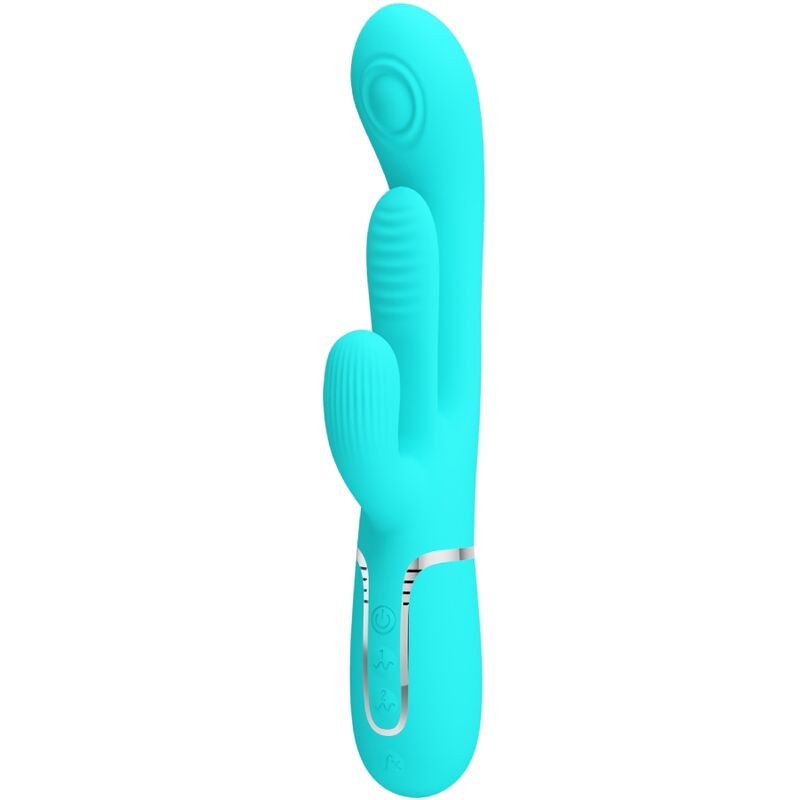 PRETTY LOVE - SHANIA TRIPLE RABBIT MULTIFUNCTIONELE VIBRATOR 3 IN 1