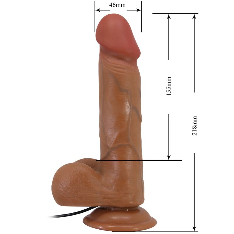 DANCE - BAHAMUT REALISTISCHE VIBRATOR 21,8 CM NATUURLIJKE AFSTANDSBEDIENING