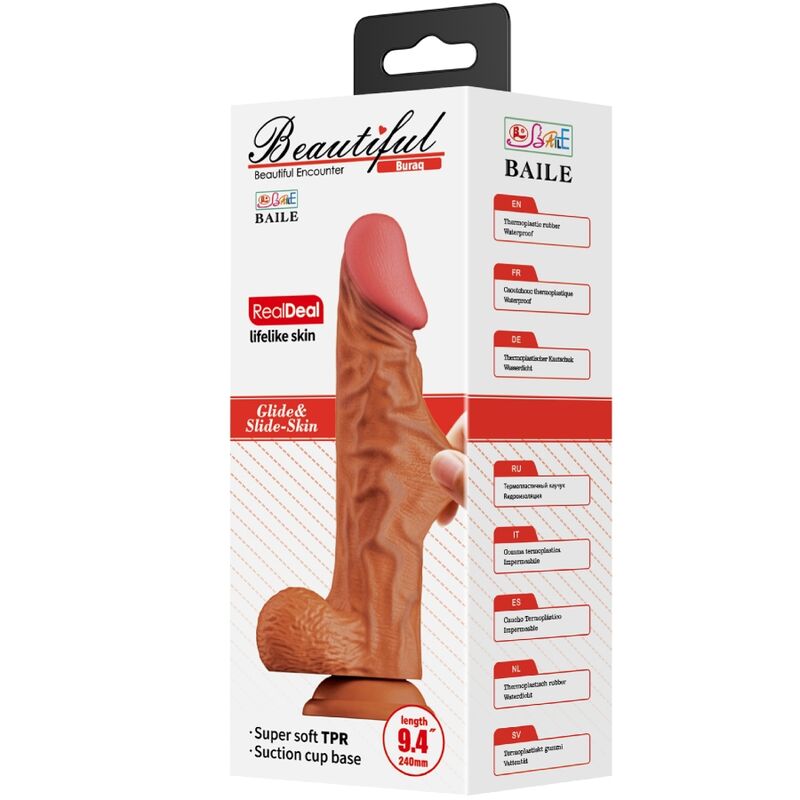 DANCE - BURAQ REALISTISCHE DILDO 24 CM NATUURLIJK
